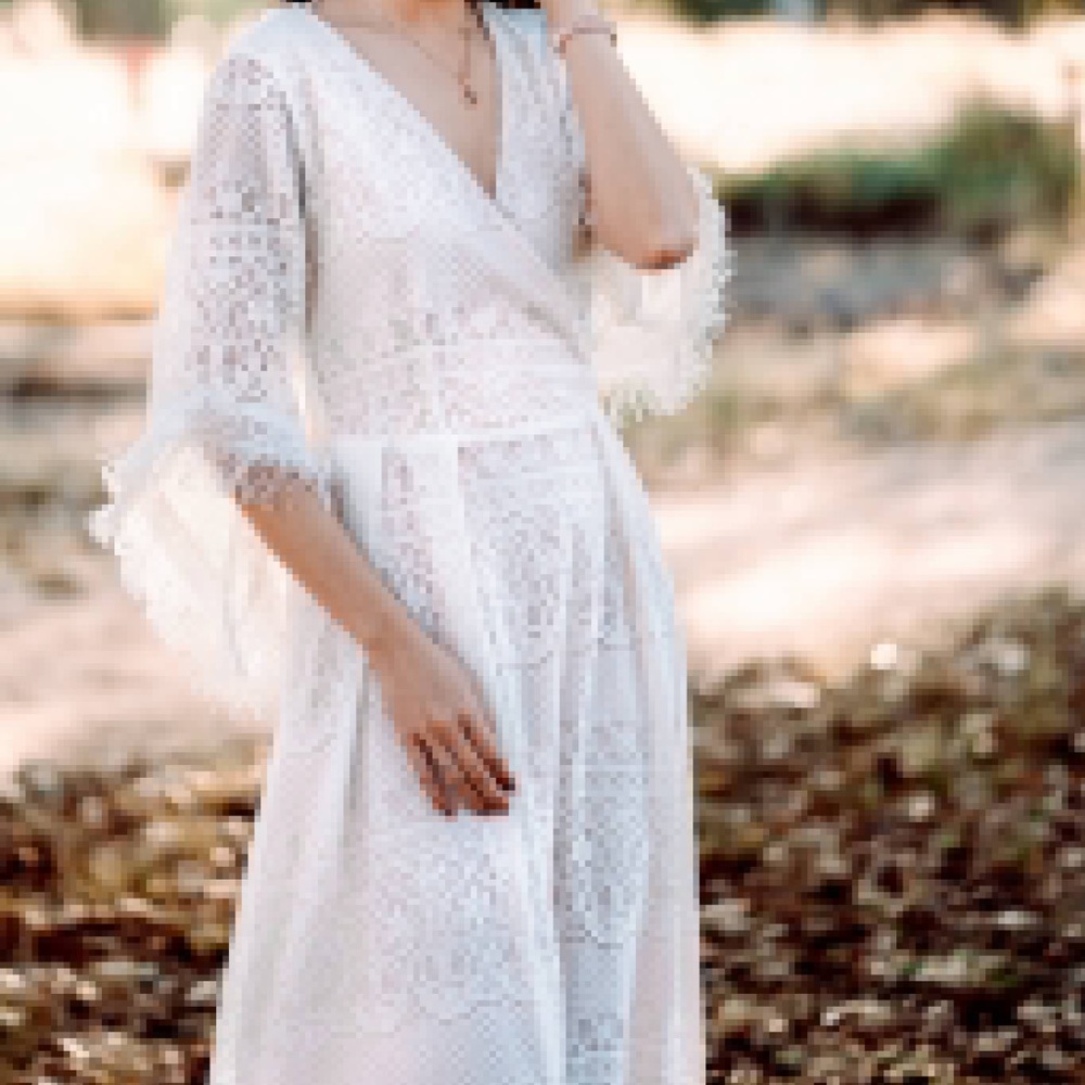 BOHO LACE WEDDING DRESS